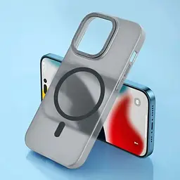 Чохол WiWU Magnetic Crystal Case для Apple iPhone 14 Transparent/Black [82610] - мініатюра 2