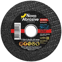 Диск вiдрiзний по металу NovoAbrasive 115мм х 1мм х 22,23мм Extreme 41