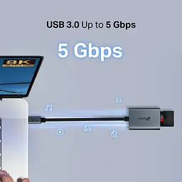 Кардрiдер TP-Link iдер USB 3.0 Type-C до SD microSD UA440C (UA440C) - мініатюра 8