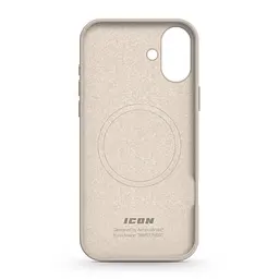 Силиконовый чехол с MagSafe для Apple iPhone 16 Plus, ICON2 MagCase, бежевый, противоударный, панель с мягкой подкладкой, защита всего корпуса, поддержка беспроводной зарядки, совместим с защитными стеклами и пленками, ArmorStandart (ARM80185) - мініатюра 2