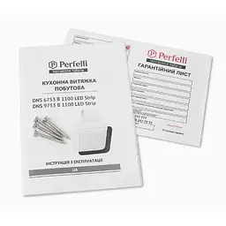 Витяжка Perfelli DNS 6753 B 1100 WH/BL LED Strip - мініатюра 7