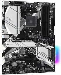 Материнська плата AsRock B550 PRO4 (B550 PRO4) (Socket AM4, AMD B550, Micro-ATX) - мініатюра 2