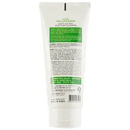 Пінка для вмивання Jigott Natural Aloe Foam Cleansing Алое 180 мл - мініатюра 2