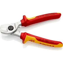 Ножиці для різки кабелів KNIPEX 95 16 165 - мініатюра 2