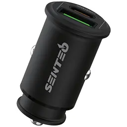 АЗП Senteo Q-02 Ferro Series USB-A/USB-C PD3.0&QC3.0 3A 30W Black