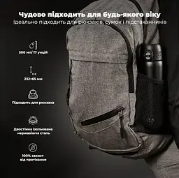 Пляшка для води металева вакуумна ION8 500 мл Vacuum Insulated Black (I8TS500BLK) - мініатюра 6