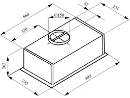 Витяжка вбудована Kernau KBH 0491 B BLDC Steam Sensor - мініатюра 6
