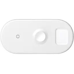 Бездротовий зарядний пристрій Baseus Smart 3 в 1 (Phone + Watch + Pods) 18W WX3IN1-C02 White - мініатюра 2