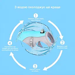 Охолоджувальний жилет для собак L - мініатюра 4