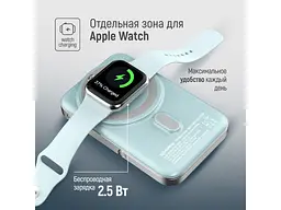 Зовнішній акумулятор (Power Bank) ColorWay 10000mAh 22.5W MagSafe Aquamarine (CW-PB100LPA2MT-WPDD) - мініатюра 9