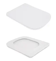 Унітаз підвісний Qtap Crow Rimless, з сидінням Slim Duroplast/ Soft-close/ Quick Release QT05335171RW - мініатюра 5