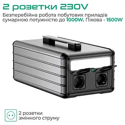 Зарядна станція Zendure SuperBase 1000M (1016 Вт/г) 1000Вт - мініатюра 9