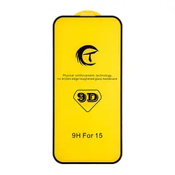 Захисне скло Tempered 5D iPhone 15/16 Black