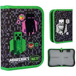Пенал жорсткий Yes одинарний без клапана HP-02 Minecraft Adventure
