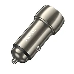 Адаптер автомобільний Tough dual port car charger Z48 2Type-C 40W синій - мініатюра 6