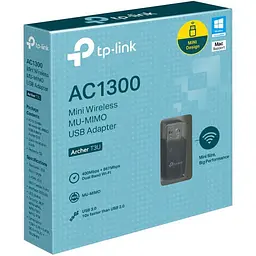 WiFi-адаптер TP-Link USB Archer T3U (AC1300, USB 3.0) (Archer T3U) - мініатюра 3