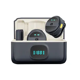 Бездротовий петличний мікрофон із зарядним кейсом ArmorStandart ASM4 2in1 USB type-C black(ARM88480) - мініатюра 2