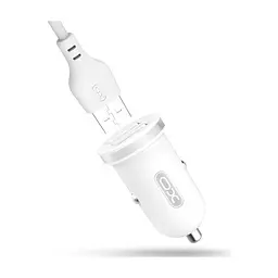 Зарядний пристрій XO 2xUSB 2.1A + cable USB to Micro 5P white (TZ08-M-WH) - мініатюра 3