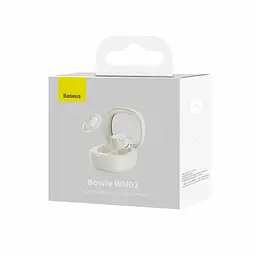Бездротові навушники Baseus Bowie WM02 True Wireless Earphones кремово-білий (37403 creamy white) - мініатюра 7