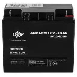 Акумулятор Logicpower AGM LPM 12V-20 Ah (LP4163) - мініатюра 4