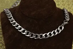 Ланцюг Xuping Jewelry круглий панцирний 60 см 10 мм сріблястий