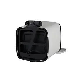 Відро для сміття Zerix Kubix-TC0106 White з плавним закриттям, квадратне, 6 л, біле (ZX6109) - мініатюра 6