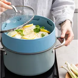 Вставка-пароварка GreenPan Steam 24 см синя (CC006630-001) - мініатюра 5