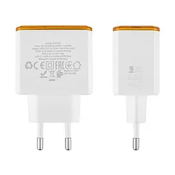 Зарядний пристрій BOROFONE BAS33A 2USB-C PD/QC45W білий (6941991110719) - мініатюра 3