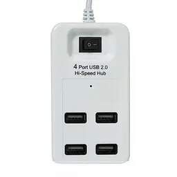 Юсб хаб на 4 USB порти 2.0 P-1601 білий - мініатюра 2