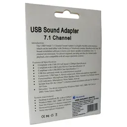 Звукова плата Dynamode USB 8(7.1) каналів 3D RTL (USB-SOUND7-WHITE) - мініатюра 4