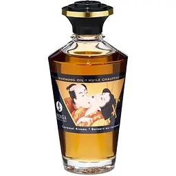 Зігрівальна масажна олія Shunga Aphrodisiac карамель, 100 мл - мініатюра 3