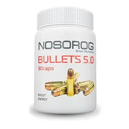 Передтренувальний комплекс Nosorog Bullets 5.0, 30 капсул