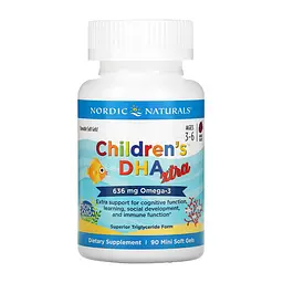 Омега-3 рыбий жир Nordic Naturals Children's DHA Xtra для сердца, мозга и зрения 90 mini softgels - миниатюра 3