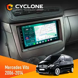 Штатна магнітола Mercedes-Benz Vito (W639), Viano (W639) 2006-2014 Cyclone C9-013 4x64 DSP 4G Cyclone (НФ-00009575)