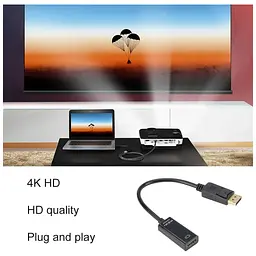 Перехідник ST-Lab DisplayPort Male to HDMI 4K Ultra HD Female (U-996-4K) - мініатюра 10