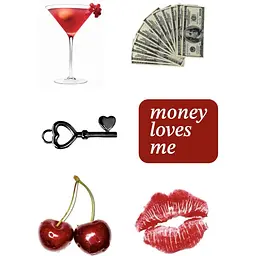 Стікерпак 3Д Money loves me