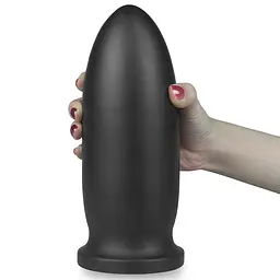 Велика анальна пробка LoveToy 9 King Sized Anal Bomber Black, 23х8.5 см, чорний - мініатюра 3