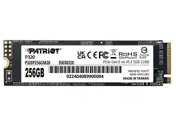 Твердотільний накопичувач SSD 256Gb, Patriot P320, PCI-E 3.0 x4, M.2 2280, 3D TLC, 2200/1200 МБ/с (P320P256GM28)
