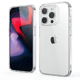 Силіконовий протиударний чохол Case панель Case на Iphone 15 Pro Max із захистом камери прозорий (5151513) - мініатюра 3