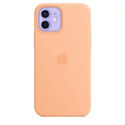 Чохол Silicone Case з MagSafe для Apple iPhone 12 / 12 Pro (Cantaloupe) ААА [57145] - мініатюра 4