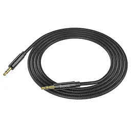 Аудiокабель Hoco UPA19 AUX audio cable L=2M чорний - мініатюра 3