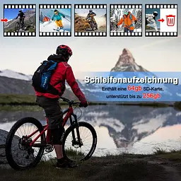 Екшн-камера Lottsall 1080P WiFi з картою 64 ГБ, водонепроникна - мініатюра 3