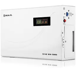 Стабілізатор напруги Real-EL Stab WM-5000 4000 Вт (EL122400014) - мініатюра 2