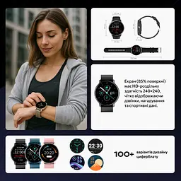 Смарт-годинник IUTECH ZL02C Pro Дзвінки та повідомлення Водонепроникний, фітнес-трекер із моніторингом здоров’я та спорту Smart Watch - мініатюра 7