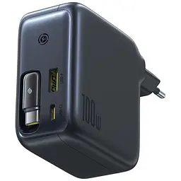 МЗП Baseus EnerCore CJ11 PD100W+QC3.0 with retractable cable (1USB-A/2C) (E0120M) Cluster Black - мініатюра 4