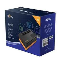Джерело безперебійного живлення (ДБЖ) UPS nJoy Soter зі стабілізатором AVR 600VA 360W Lin.int. 4 x Schuko USB - мініатюра 6