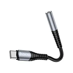 Перехідник USB-C M to 3.5mm F LS33 metal gray HOCO (6931474761163) - мініатюра 5