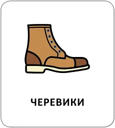 Картки з піктограмами. Одяг, взуття, аксесуари - мініатюра 4