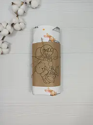 Пелюшка дитяча багаторазова непромокальна a.l.babybox Звірі в літаку 80x100 см Різнокольоровий (NV 18148359) - мініатюра 3