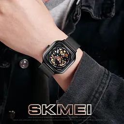 Чоловічий наручний годинник 9184BK Black Skmei acs0029878 - мініатюра 3